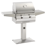 Choice C430s Patio Post Mount Grill with Analog Thermometer and 1-Hour Timer on Post